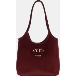 Bolso tote con doble asa y logo metálico