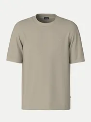Basic- T-Shirt mit Logo Beige M