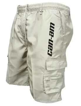 Outdoor shorts, bike shorts with elastic belts, baggy work shorts with multiple pockets, quick-drying printed sweatpants - Aliexpress - FashionsVida
