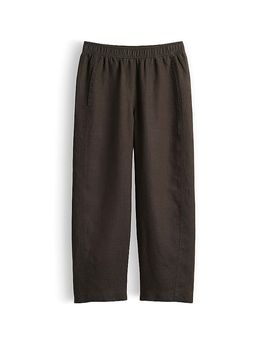 Pantalón de lino MYHA LINEN verde oscuro 38