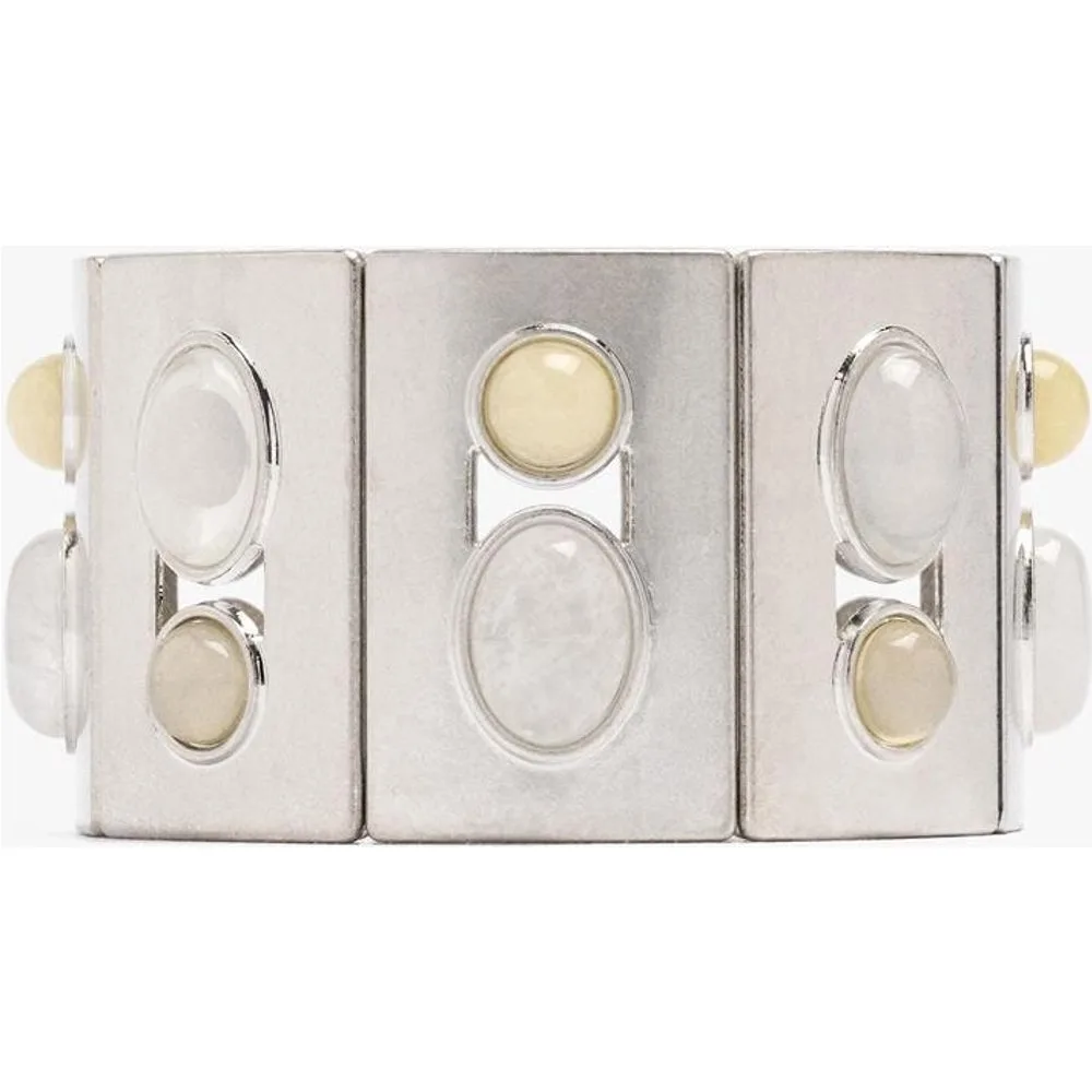 Pulsera rígida segmentada con piedras - Parfois - FashionsVida