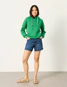 Pure Cotton Hoodie Green female - Fatface - FashionsVida