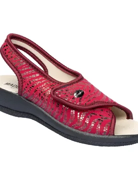 Damen-Softschuh "Turin" 40 rot - MODERNE HAUSFRAU - FashionsVida