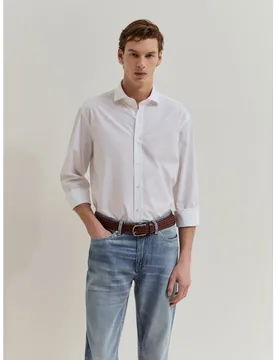 Camisa regular fit de hombre de algodón - Lion of Porches - FashionsVida