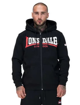 Veste Garrigill Black / White / Red S - Lonsdale - FashionsVida