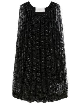 Soft Tank Top with Rounded Neckline and Bubble Hem
