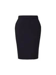 Falda de negocios azul oscuro 36