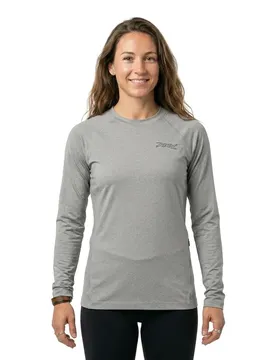 Maglietta A Maniche Lunghe Ocean Side Sharkskin Heather XS