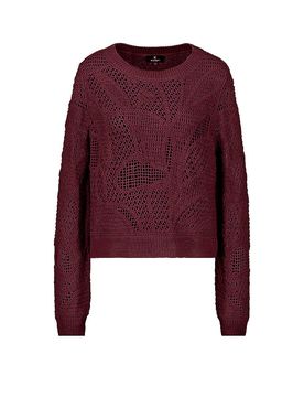 Pullover dunkelrot 38 damen