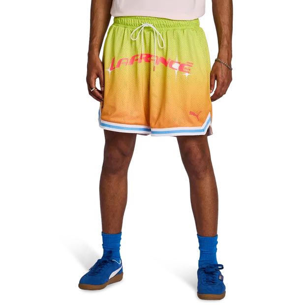 LaFrance Men Shorts - White - Size L - Poly Mesh - White - Size: Large - Puma - FashionsVida