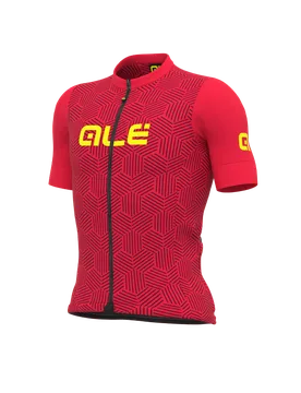 Maglia ciclismo SOLID CROSS rosso - ALE' - FashionsVida