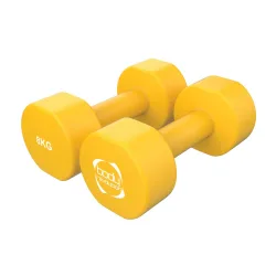 X 8KG Neoprene dumbbells in Orange - Orange - Size: One Size