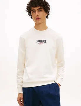 Sudadera de caballero sin capucha y sin cremallera - Tommy Hilfiger - FashionsVida
