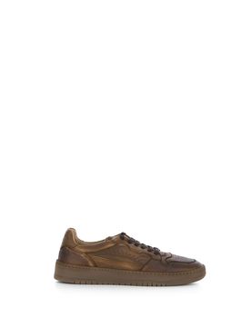 Sneakers in pelle MARRONE CHIARO 41