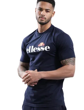 Unisex Adults Tshirt Tewsbury Navy Textile - Size Large - Ellesse - FashionsVida