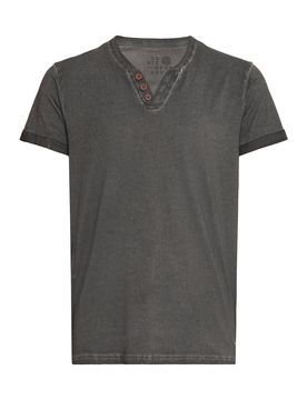 Solid Camiseta 'Tino' negro