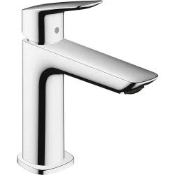 Grifo monomando para lavabo con vaciador Logis Fine 110