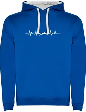 Sweat à Capuche Swimming Heartbeat Two-colour
