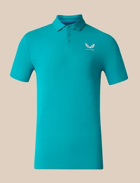 Men's Golf Essential Short Sleeve Polo Shirt - Green Teal M male - Castore - FashionsVida