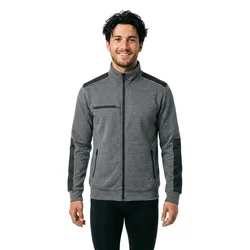 Sweat-shirt à Zip Snug Grey Meteorite 4XL