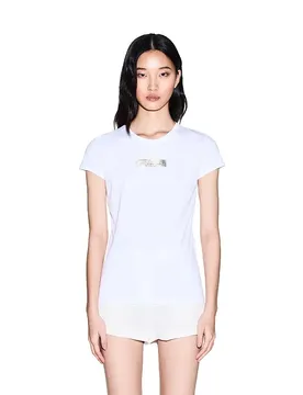 Exchange T-shirt à Manches Courtes Xw002327_af10358 Optic White XS