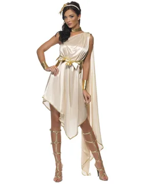 Antike Göttin Damenkostüm beige-gold - RUBIES NL - FashionsVida