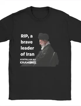 S-Seyyed Ali K-Khamenei T Shirts Men's 100% Cotton Awesome T-Shirt Crew Neck Tees Short Sleeve Tops Gift Idea - Aliexpress - FashionsVida