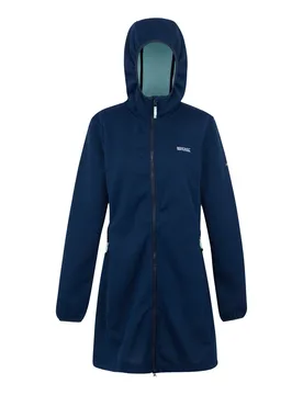 Womens/ladies Bloomfield Marl Longline Fleece Jacket (Navy/icy Morn) - Navy/blue - Size 12 Uk - Regatta - FashionsVida