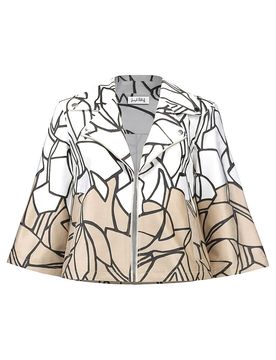 Jäckchen in Lederoptik beige M damen