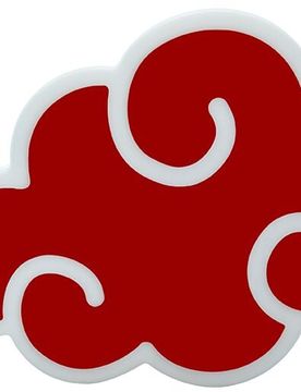 Anime Lampe - Shippuden - Akatsuki Cloud - rot/weiß - Lizenzierter Fanartikel - None - unisex