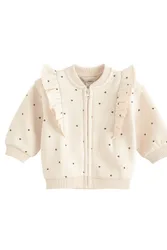Polka Dot Kids Zip-Up Sweatshirt