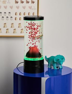 Lampada decorativa LED con vulcano - multicolor