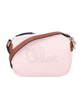Chloé Mini Zip Closure Bag with Charms and Adjustable Strap
