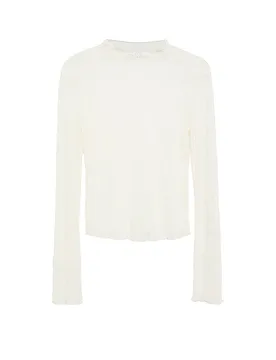 T-shirt à manches longues blanc 36 - Comma - FashionsVida