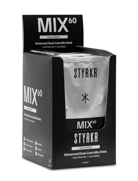 Scatola Di Bevanda Energetica Monodose Mix60 Dual-carb 65g 12 Unità Black / Silver