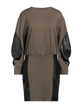 Mini-Kleid Damen Militärgrün 38 Damen