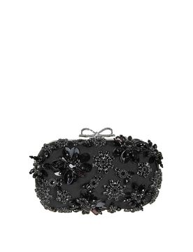 Pochette in cristallo floreale satinato