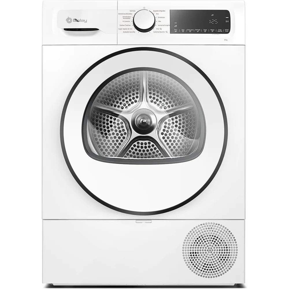 Secadora 8 Kg, Bomba de Calor - 3SB080BE - Balay - FashionsVida