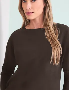 Dolman Pullover female Braun