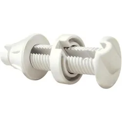 Cable Wire Thru Hull Fitting White One Size unisex