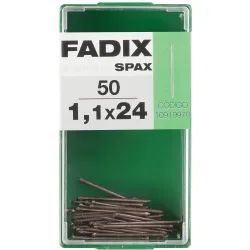 Clavo Moldura Acero Ø1,1 x 24 mm - Caja 50 Uds
