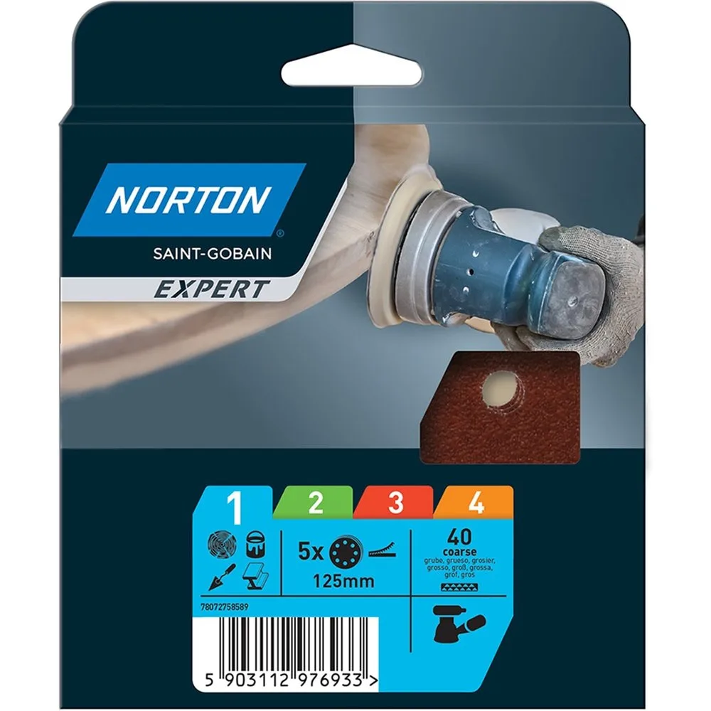 Discos de Lija (Óxido de Aluminio A203F) - Norton - FashionsVida