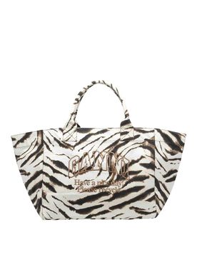 Ganni Borsa tote zebrata Egret xxl