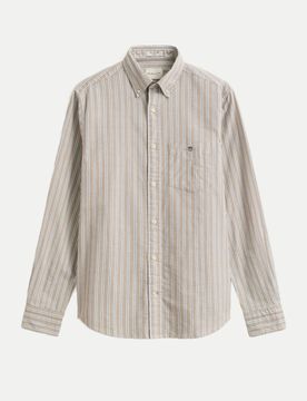 Gant Regular-Fit Oxfordhemd Beige L