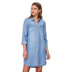 Robe à Manches Longues Silla Short Light Blue Denim L