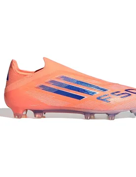 Chaussures De Football F50 Elite Laceless Fg Beam Orange / Lucid Blue / Ftwr White EU 46 - Adidas - FashionsVida