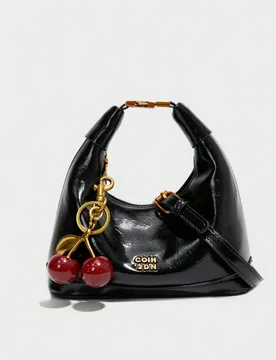 Nuevo bolso de mano de moda de unicolor con diseño de payaso, impermeable de PU, con decoración de gráfico de letra, cierre con cremallera, bolso c - Shein - FashionsVida