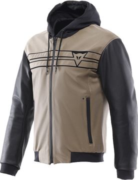 Giubbotto Moto Pelle VINTEDGE Sand Nero taglia 52