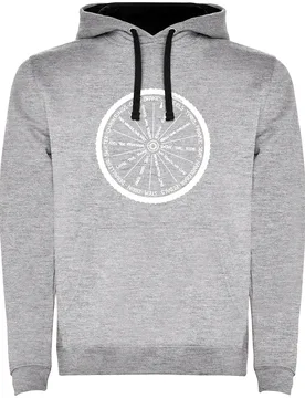 Felpa Con Cappuccio Wheel Vigore Grey - Kruskis - FashionsVida