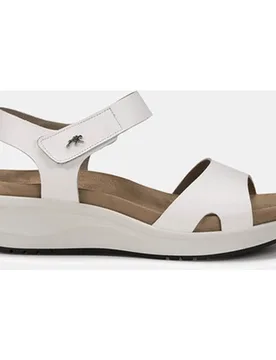 Sandalias Yagon de mujer en piel con cierre adherente - Fluchos - FashionsVida